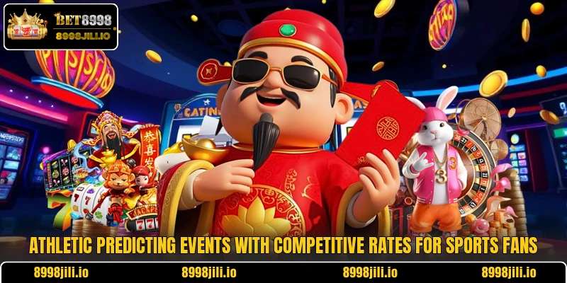 Athletic predicting events with competitive rates for sports fans