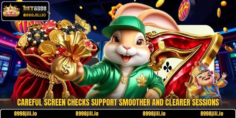 Careful screen checks support smoother and clearer sessions