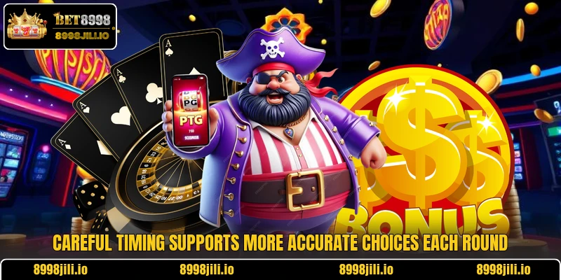 Careful timing supports more accurate choices each round