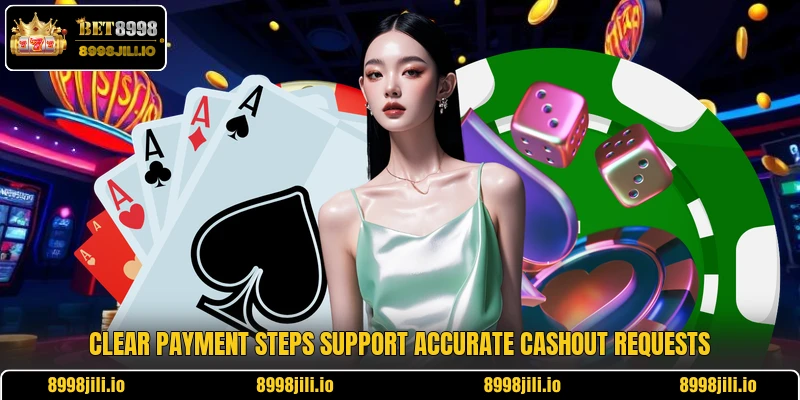 Clear payment steps support accurate cashout requests