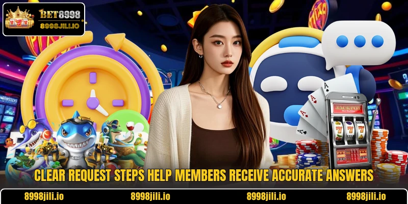 Clear request steps help members receive accurate answers