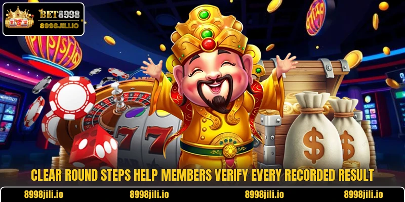 Clear round steps help members verify every recorded result