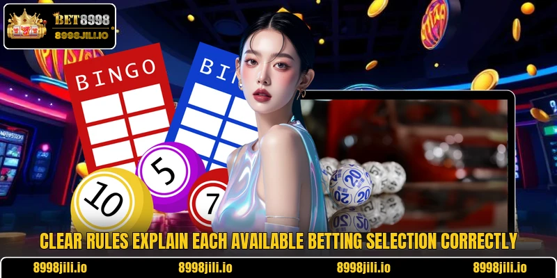 Clear rules explain each available betting selection correctly Clear rules explain each available betting selection correctly