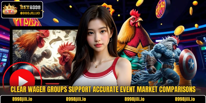 Clear wager groups support accurate event market comparisons