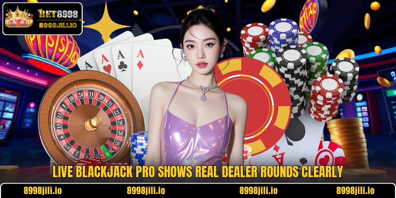 Live Blackjack Pro shows real dealer rounds clearly
