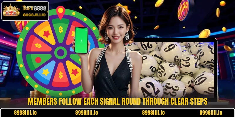 Members follow each signal round through clear steps