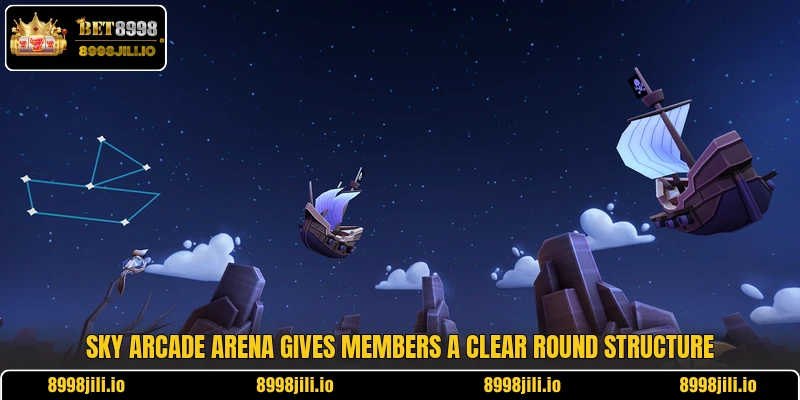 Sky Arcade Arena gives members a clear round structure